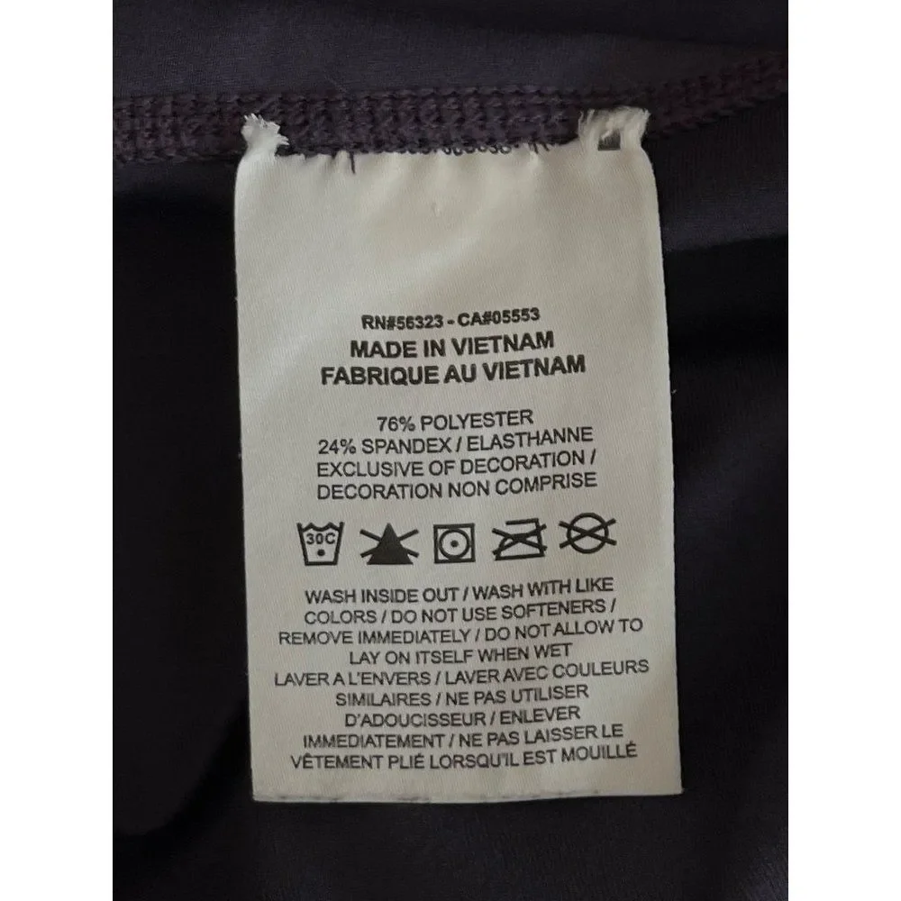 Nike Dri Fit Sz M Plum Purple Capri Leggings - Picture 5 of 6